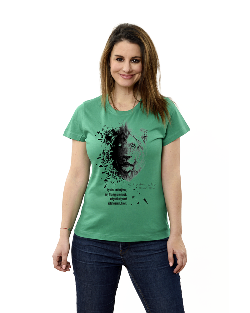 Kosztolányi Dezső: Énekek éneke  - zöld női basic póló